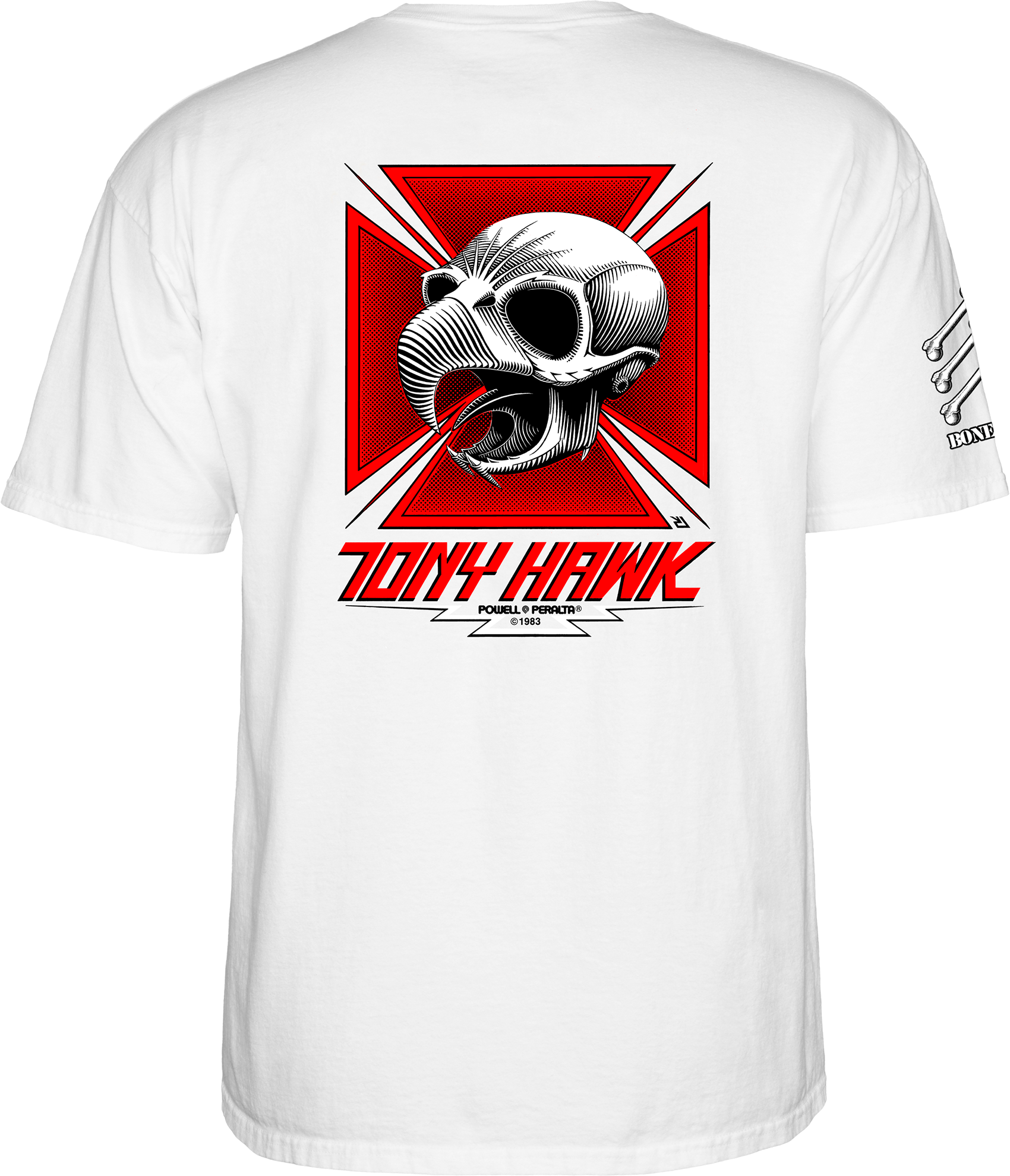 Powell Peralta Bones Brigade Tony Hawk T-Shirt Old School Tee Powell Peralta Bones Brigade Tony Hawk T-Shirt Old School Tee