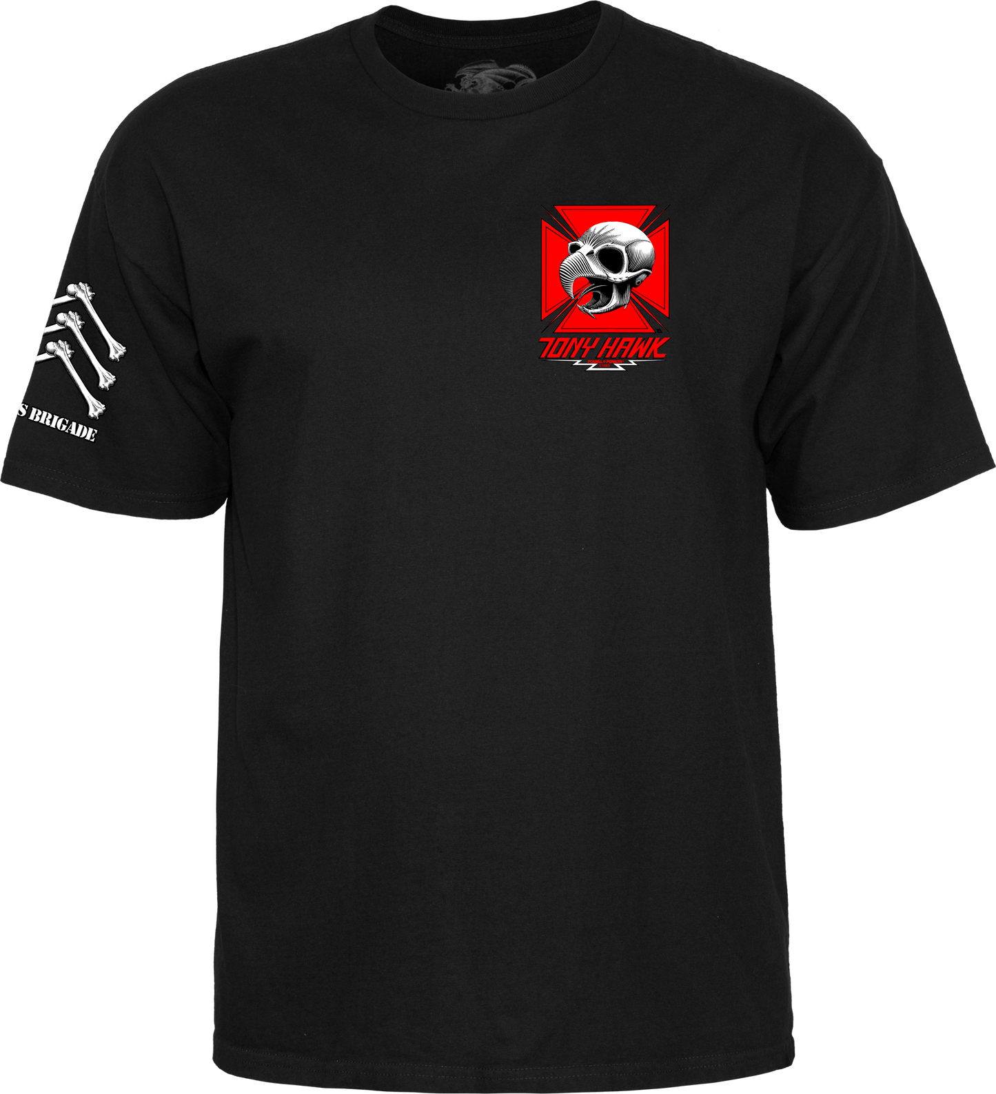 Powell Peralta Bones Brigade Tony Hawk T-Shirt Old School (Black Powell Peralta Bones Brigade Tony Hawk T-Shirt Old School (Black