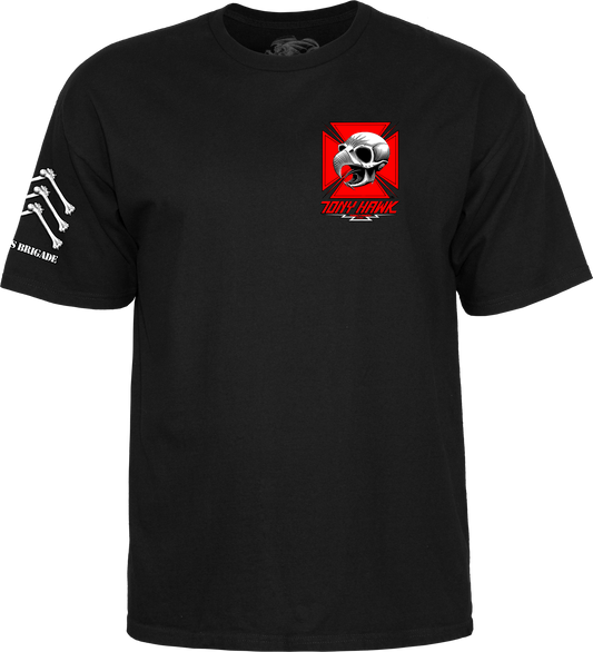**Pre Order** Powell Peralta Bones Brigade Tony Hawk T-Shirt Old School (Black)