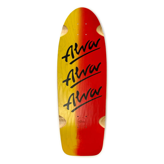 ALVA TRI-LOGO PIG SKATEBOARD DECK - FRUIT FADE