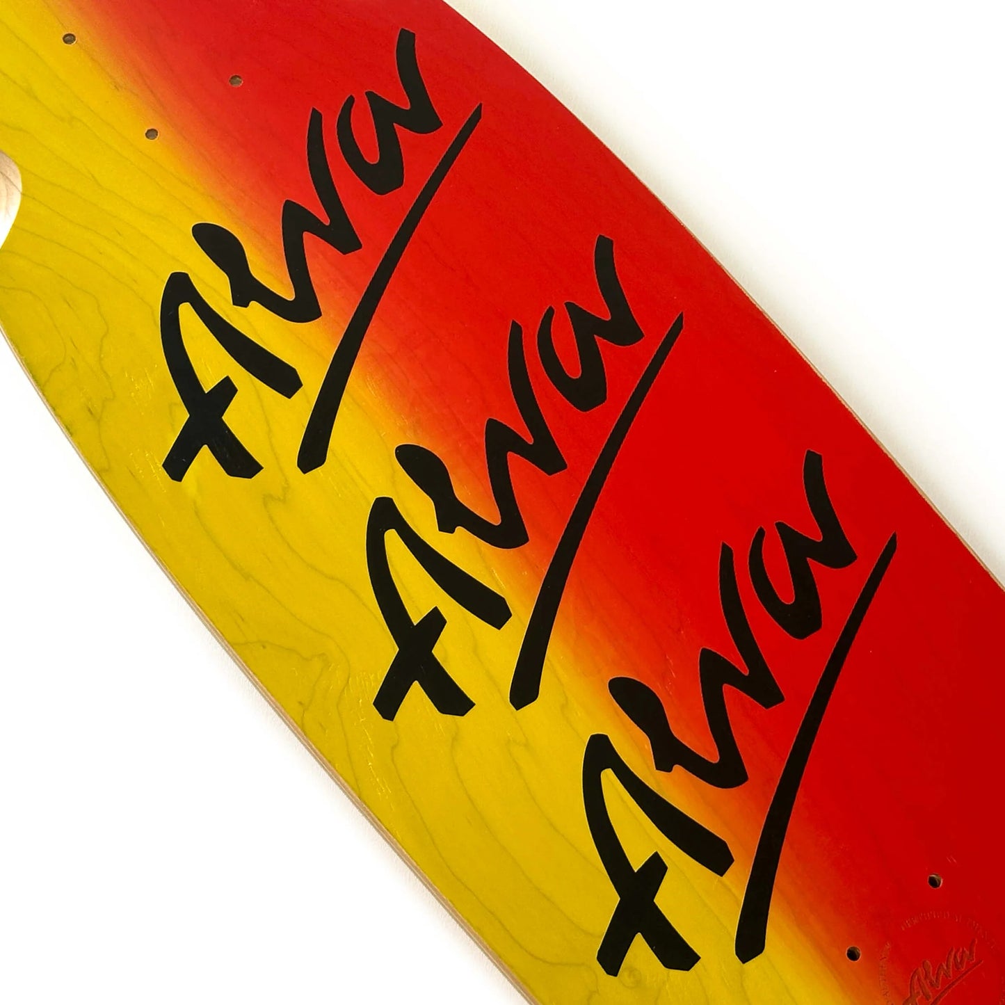 ALVA TRI-LOGO PIG SKATEBOARD DECK - FRUIT FADE