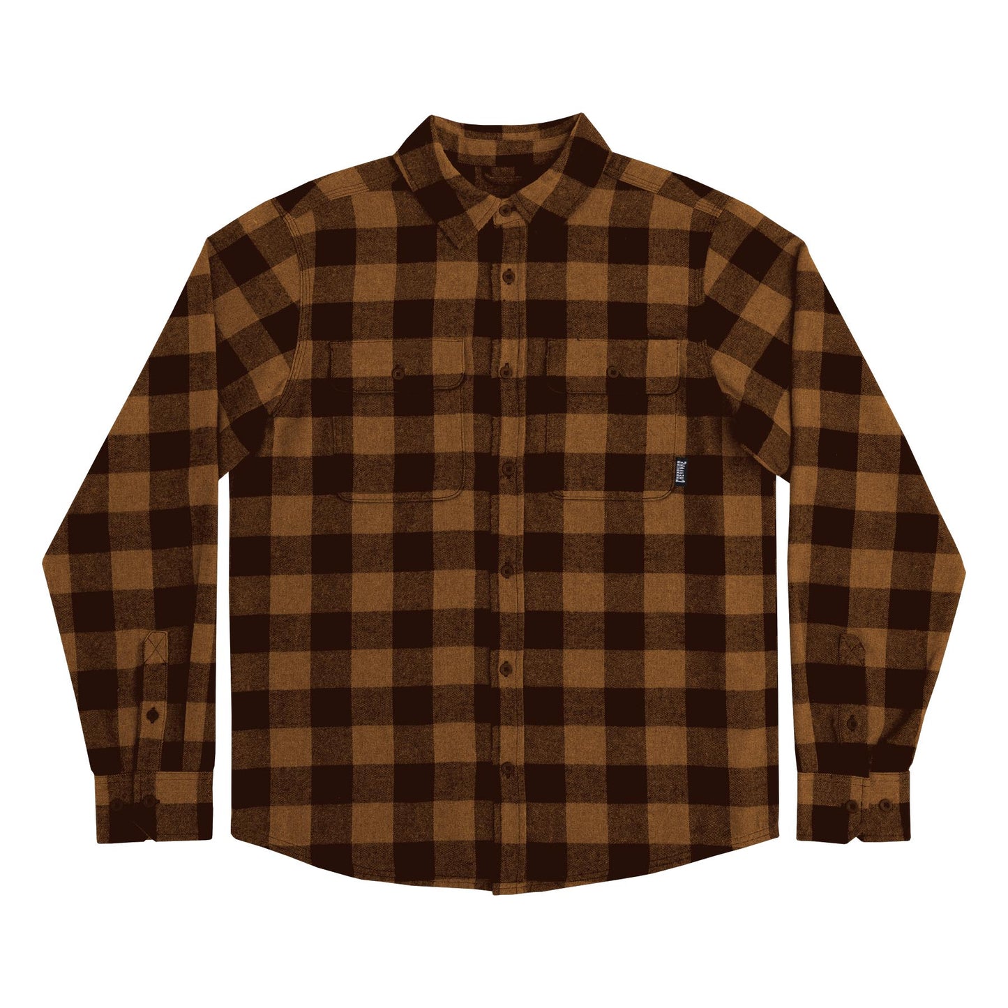 Creature Web Longsleeve Flannel - Black/Brown