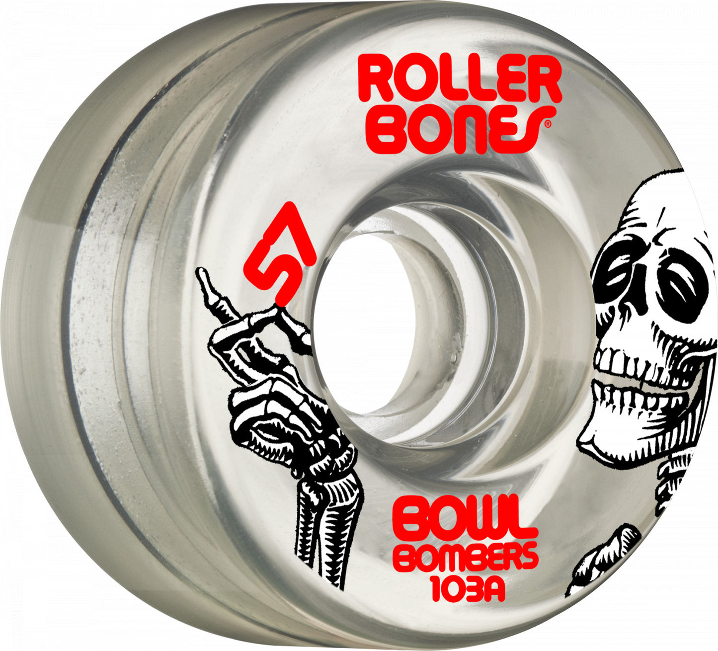Rollerbones Bowl Bombers Wheels 57mm 103A 8pk Clear