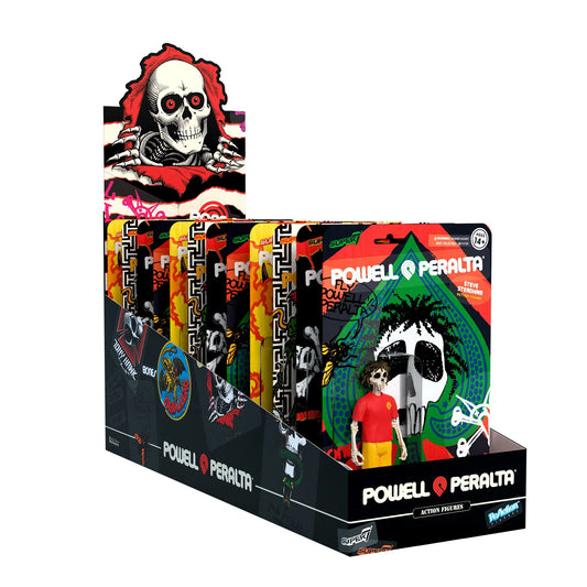 Super7 Powell-Peralta ReAction Wave 3 PDQ Retail Display (12 Figures)