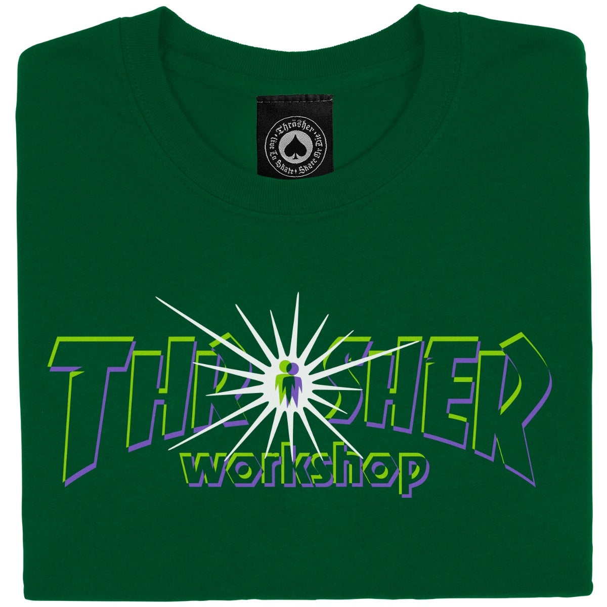 Thrasher Magazine x AWS Nova T-Shirt (Forest Green)