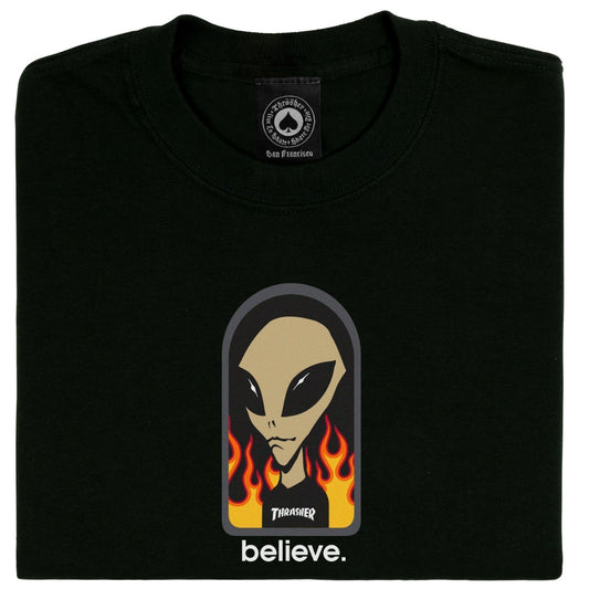 Thrasher Magazine x AWS Believe T-Shirt (Black)