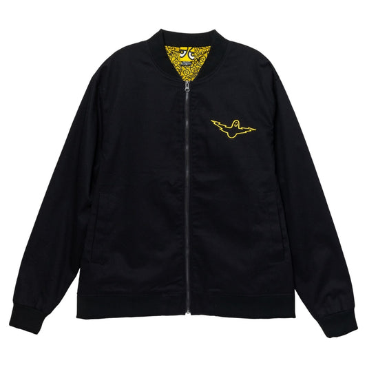 Krooked Skateboards Mark Gonzales Bird Lightning Black Jacket