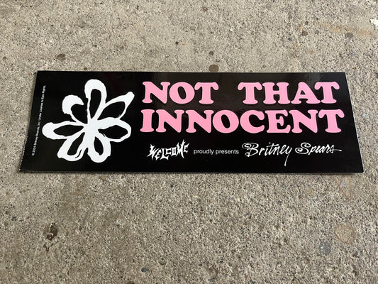 Welcome Skateboards BRITNEY SPEARS BUMPER STICKER Limited Edition