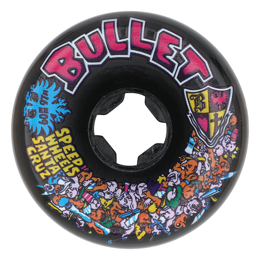 60mm Bullet Riot Black Vomits 97a Slime Balls Skateboard Wheels