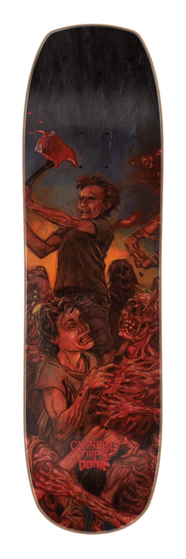 8.75in Cannibal Corpse Chaos Horrific Creature Skateboard Deck