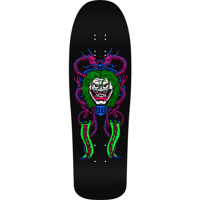 Powell Peralta Steve Caballero Mask Reissue Skateboard Deck Blacklight - 9.75 x 31.12