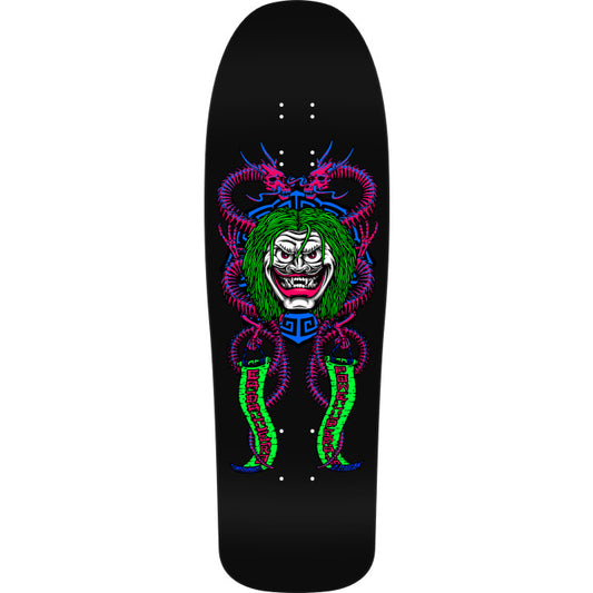 Powell Peralta Steve Caballero Mask Reissue Skateboard Deck Blacklight - 9.75 x 31.12