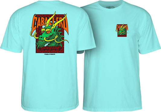 Powell Peralta Old School Caballero Street Dragon T-Shirt (Celadon Blue)