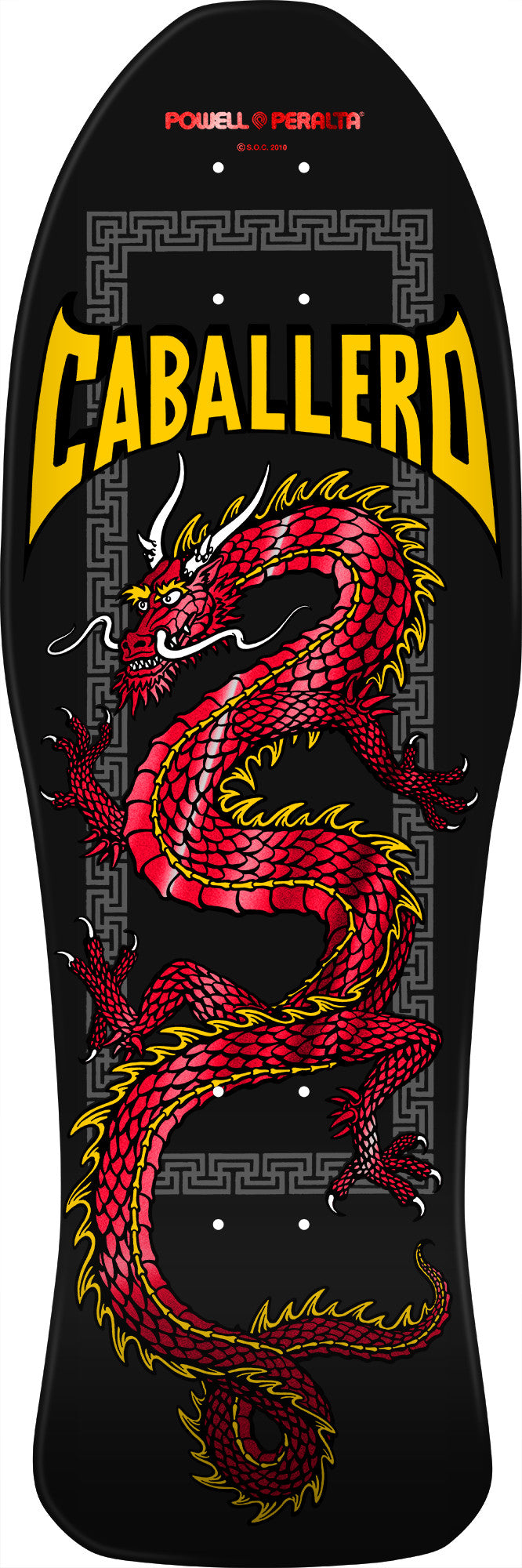 Powell Peralta Caballero Chinese Dragon Red Foil 10" Skateboard Deck