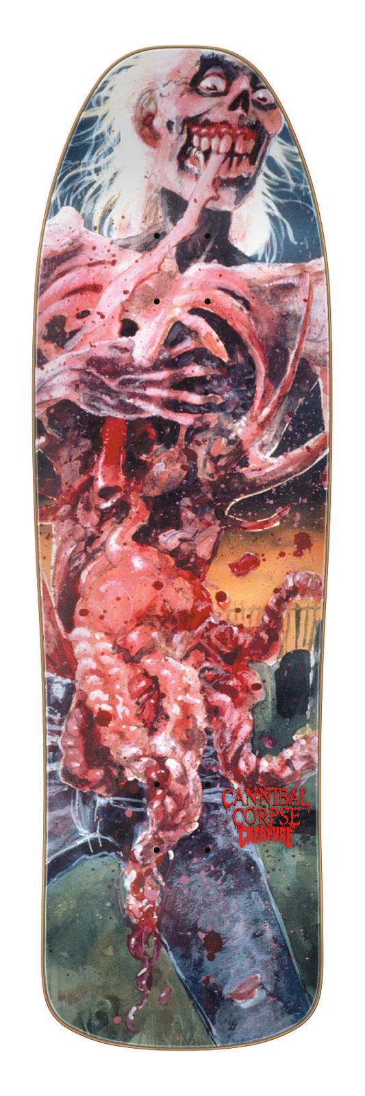 9.35in Cannibal Corpse Eaten Back To Life Creature Skateboard Deck