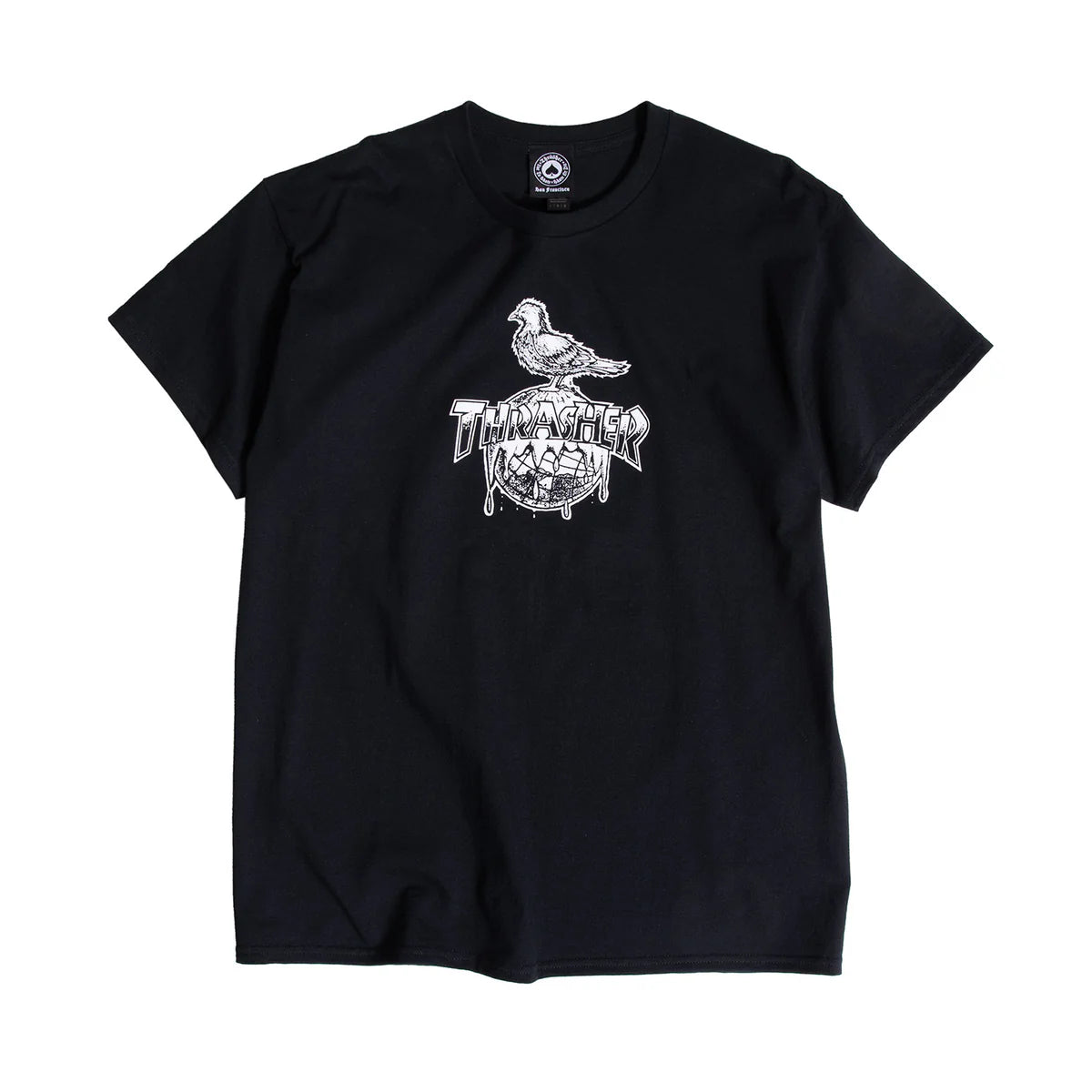 Thrasher X Antihero Cover The Earth T-Shirt (Black)