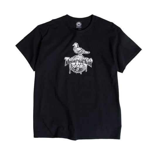 Thrasher X Antihero Cover The Earth T-Shirt (Black)