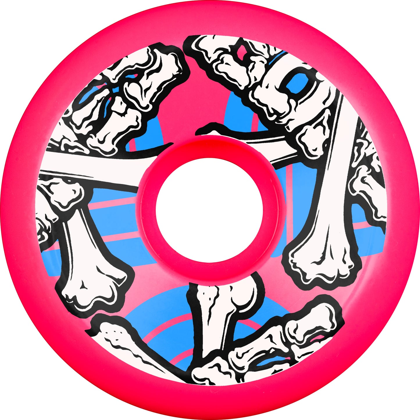 **Pre Order** Powell Peralta Crossbones Skateboard Old School Wheels 64mm 97a - Pink (4 pack)