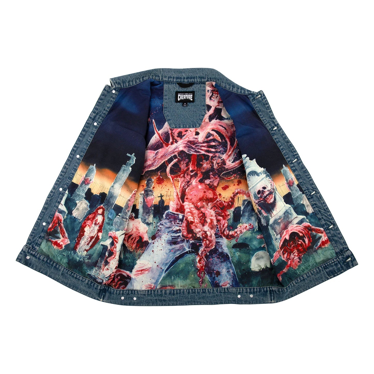 Cannibal Corpse Mens Creature Denim Vest