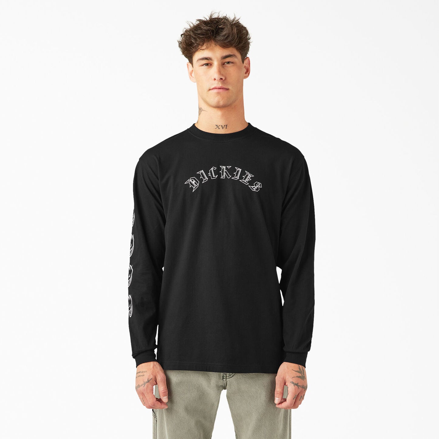 Dickies X Spitfire Long Sleeve T-Shirt (Black)