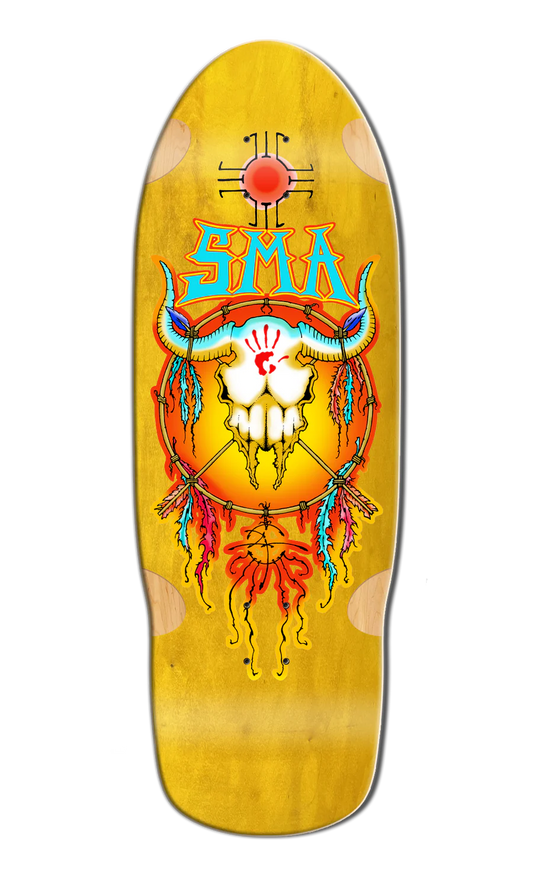 Old School SMA Wes Humpston Dream Catcher Series Skateboard Deck (Yellow Stain)
