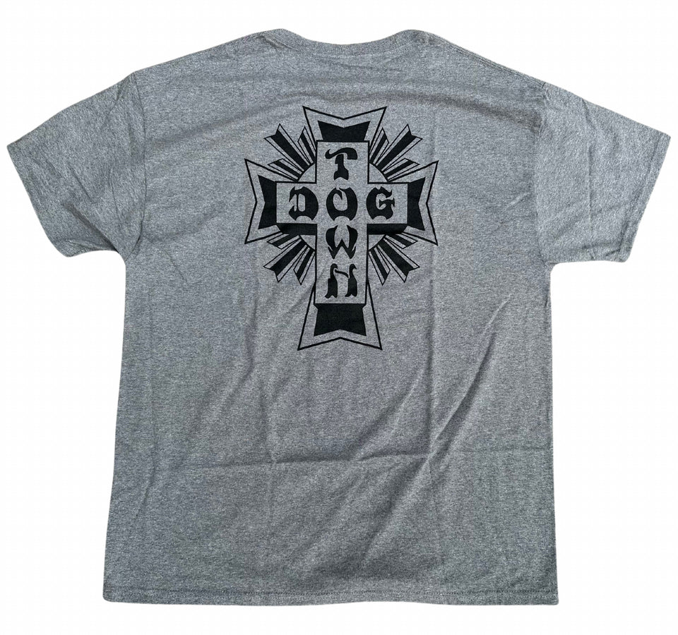 Dogtown Cross Logo T-Shirt (Oxford Grey)