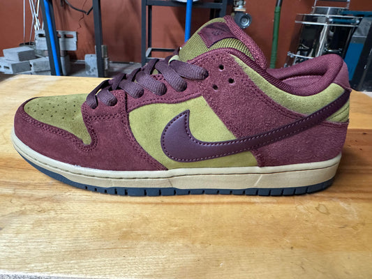 The Nike SB Dunk Low (Dark Team Red/Burgundy Crush)