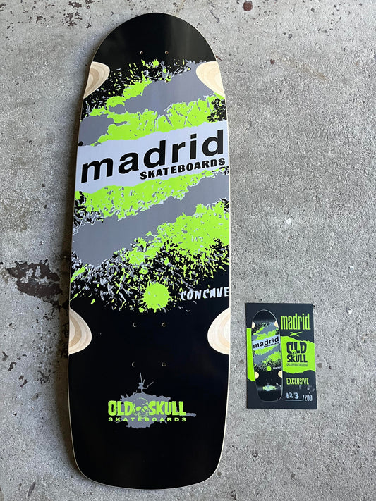 Madrid x Old Skull Skateboards Explosion Re-Issue LTD. Deck Hand Signed by Jerry Madrid!