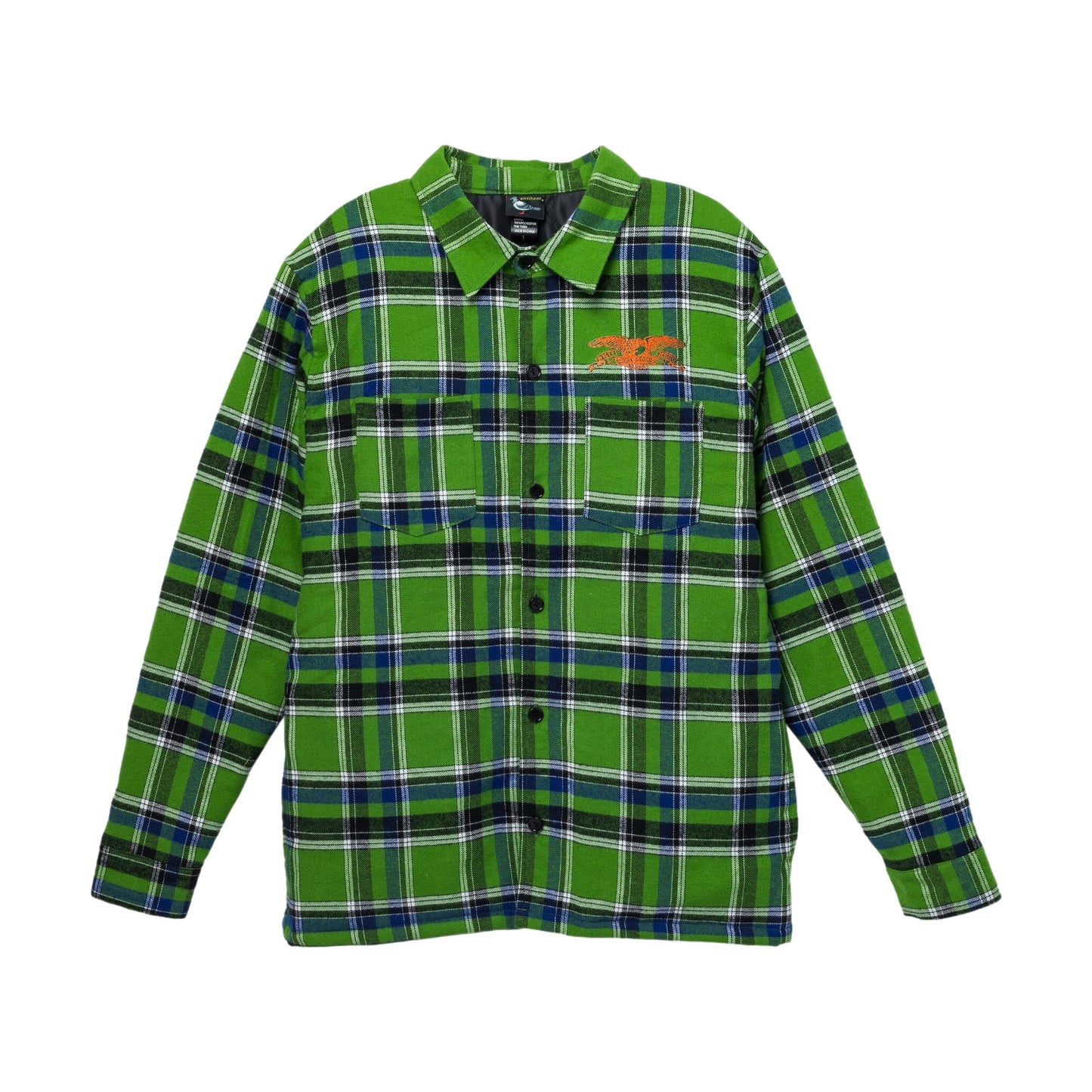 Anti Hero Flannel Jacket Basic Eagle - Green/Blue/Multi