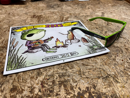 Antihero Todd Francis 2025 Calendar W/ FREE Old Skull Shades! Skate Shop Day Deal!!