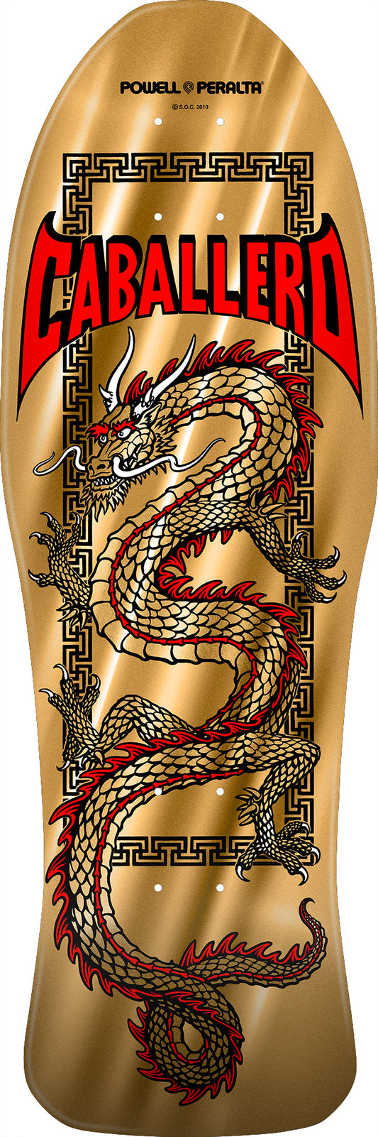 **BLEM*** Powell Peralta Steve Caballero Chinese Dragon Reissue Skateboard Deck (Gold Foil)