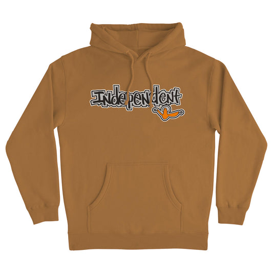 Gonz Bar P/O Hooded Heavyweight Sweatshirt Saddle Mens Independent