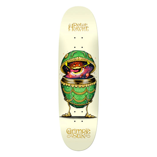 Antihero Grimple Stix Peter Hewitt Fabrage Shaped Skateboard Deck 8.75"