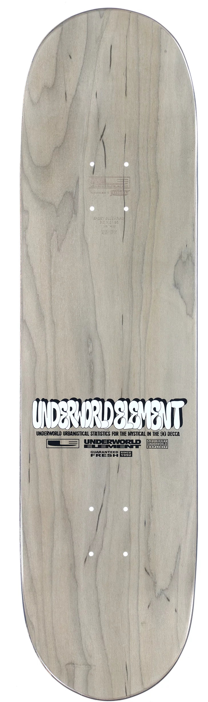 Heritage Underworld Element Graffiti Scrapbook EX7 Skateboard Deck 8.5"