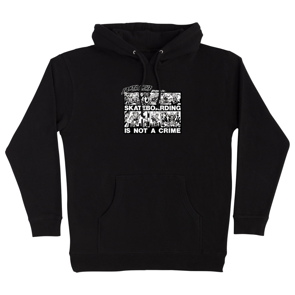 Roskopp Crime Comic Mens Santa Cruz Hoodie Sweatshirt