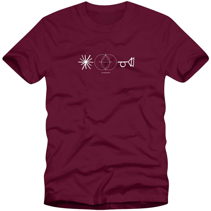 StrangeLove I Read Books T-Shirt (Maroon)