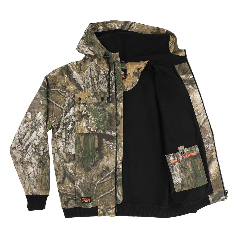 Built To Grind Hooded Mens Independent Canvas Work Jacket