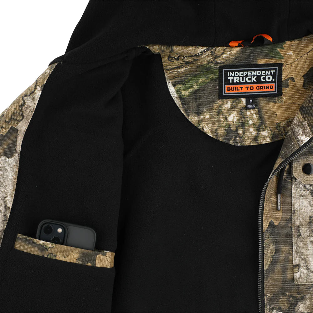 Built To Grind Hooded Mens Independent Canvas Work Jacket