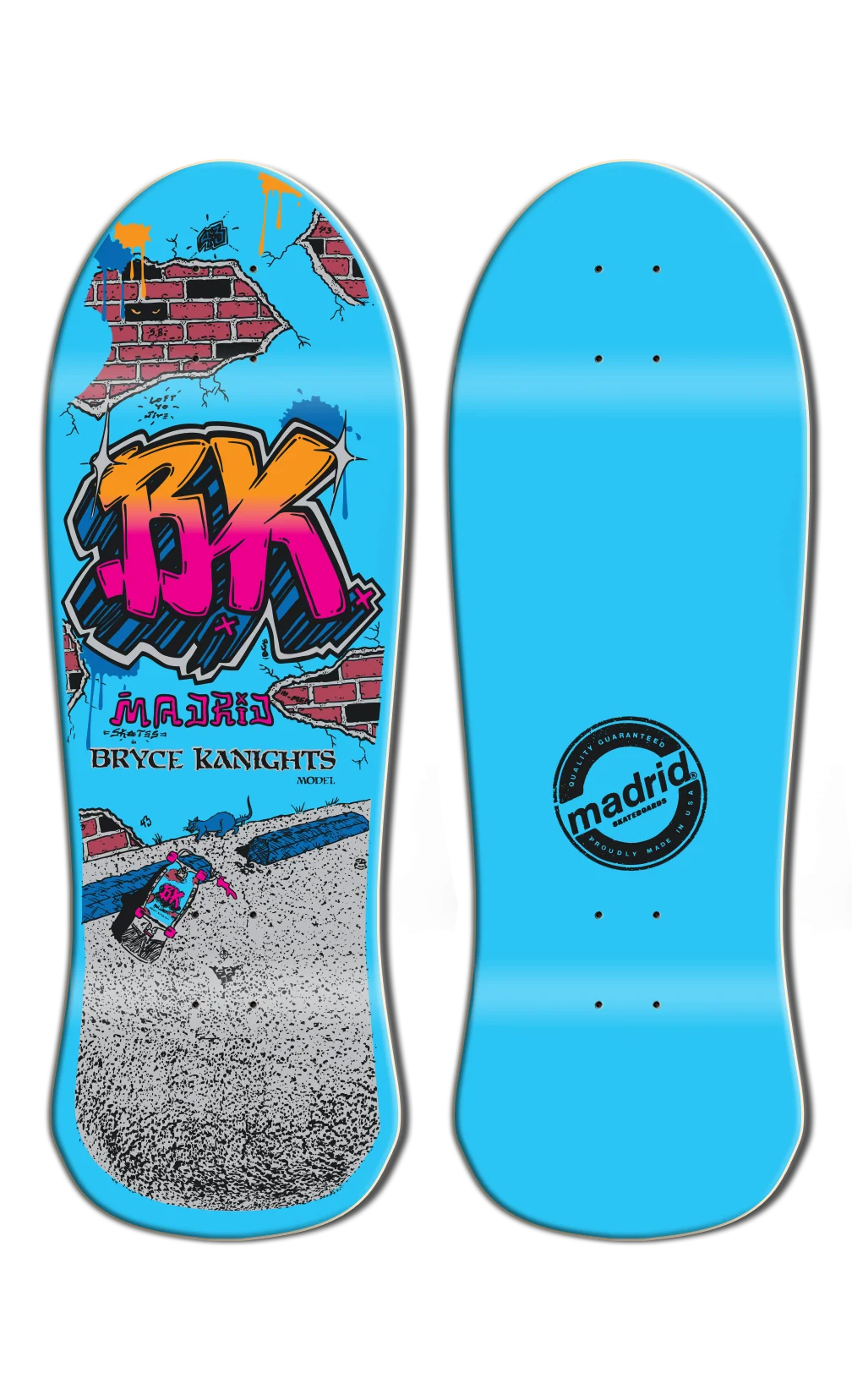 **Pre Order** Madrid Bryce Kanights Old School Reissue Skateboard Deck