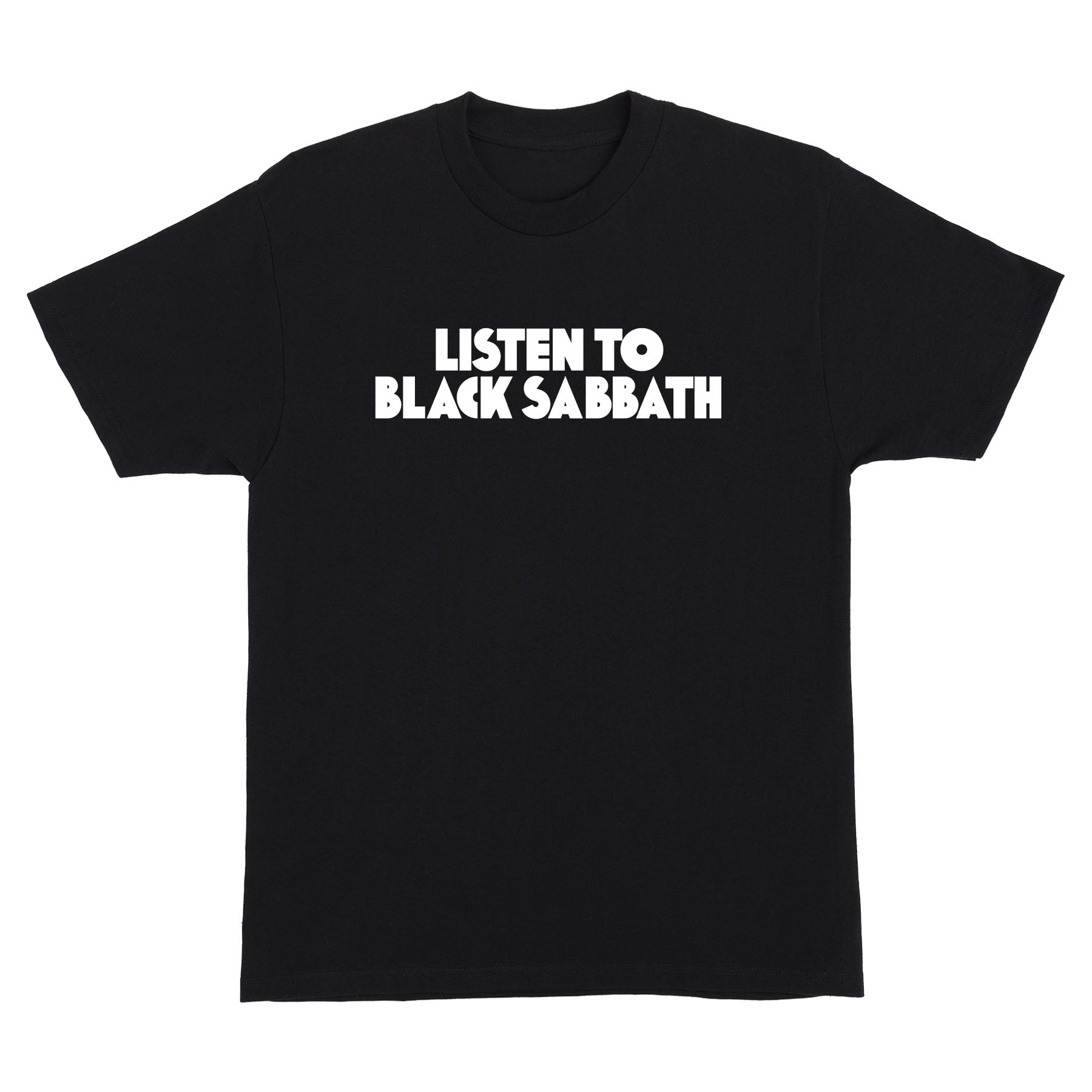 SABASISTER ジャストパンクロック Tシャツ (ブラック) Listen To Black Sabbath Mens OJ T-Shirt – Old Skull Skateboards
