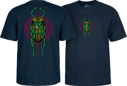 Powell Peralta Mike Vallely Bug T-Shirt Navy