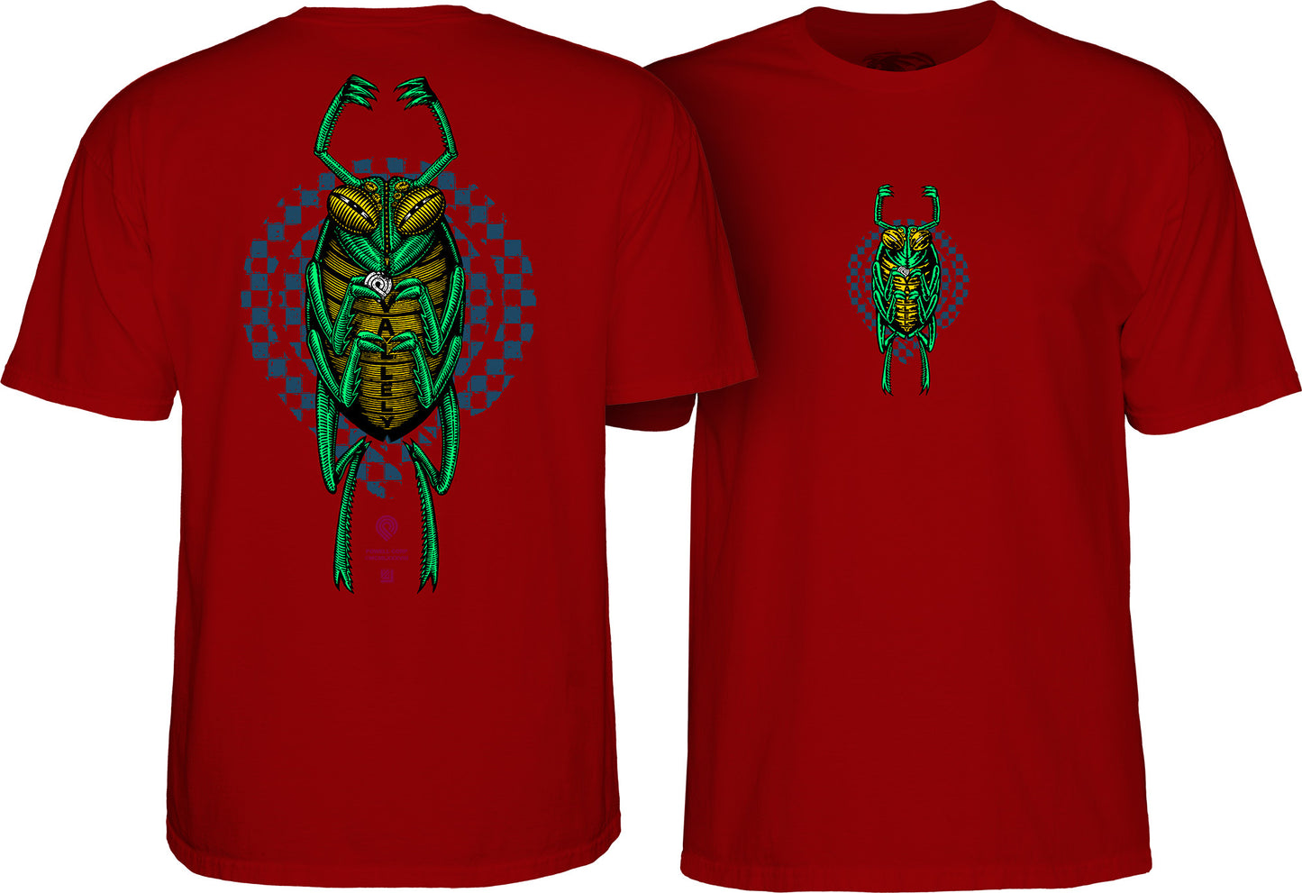 Powell Peralta Mike Vallely Bug T-Shirt Garnet