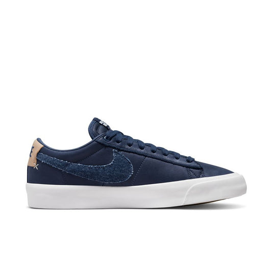 NIKE SB ZOOM BLAZER LOW PRO GT PREMIUM (MIDNIGHT NAVY/WHITE) rad