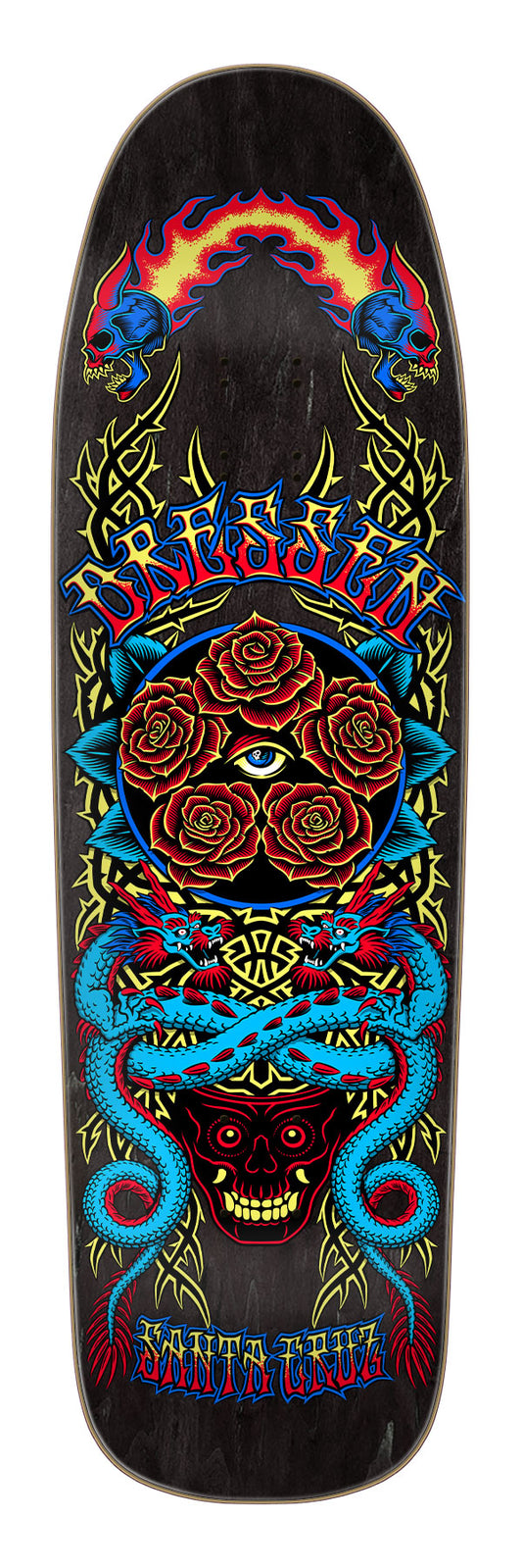 Dressen Rose Crew Five Pro Shaped 9.30in x 32.36in Santa Cruz Deck