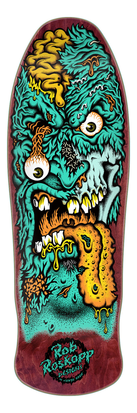 Roskopp Face Two Reissue Skateboard Deck 9.9in x 30.8in Santa Cruz Old School