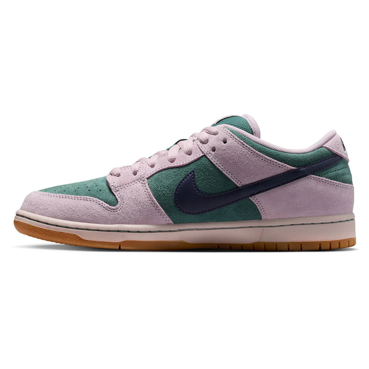 Nike SB Dunk Low Pro Skateboard Shoes (Mineral Slate/Dark Raisin/Particle Rose)