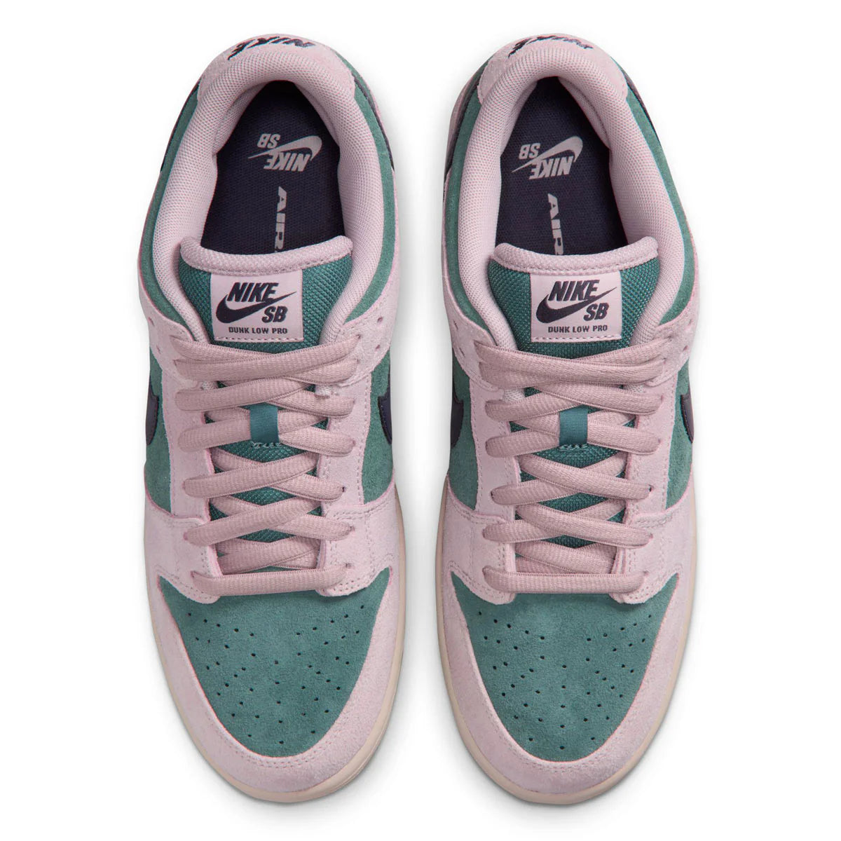 Nike SB Dunk Low Pro Skateboard Shoes (Mineral Slate/Dark Raisin/Particle Rose)