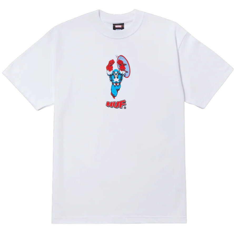 HUF X Avengers Cap No Cap T-Shirt (White)