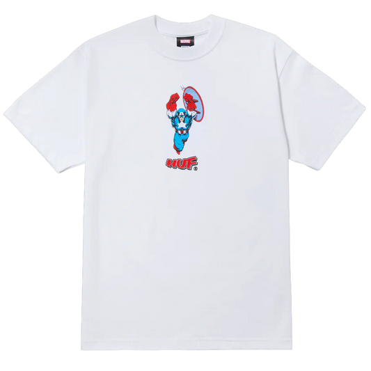 HUF X Avengers Cap No Cap T-Shirt (White)