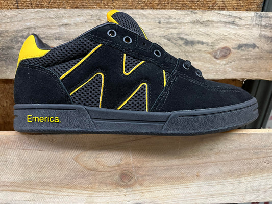 Emerica OG-1 Skate Skateboard Shoes Black / Yellow